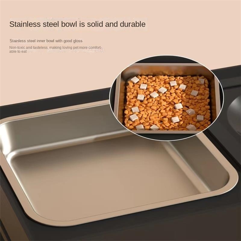 Dog Double Bowls Stainless Stand Adjustable Height - Image 8