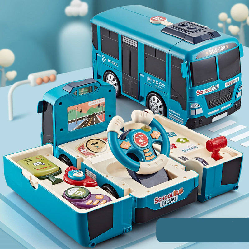 Simulation Driving Toy Deformed Bus