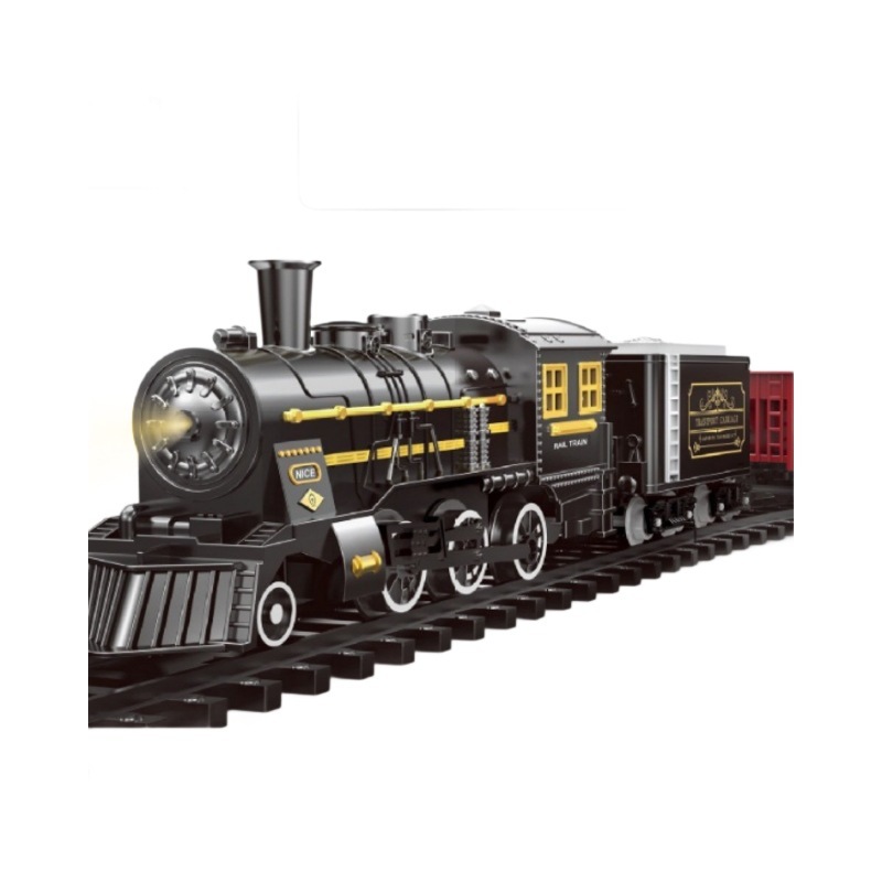 Simulation Electric Track Toy Retro Christmas Steam Train - Image 3