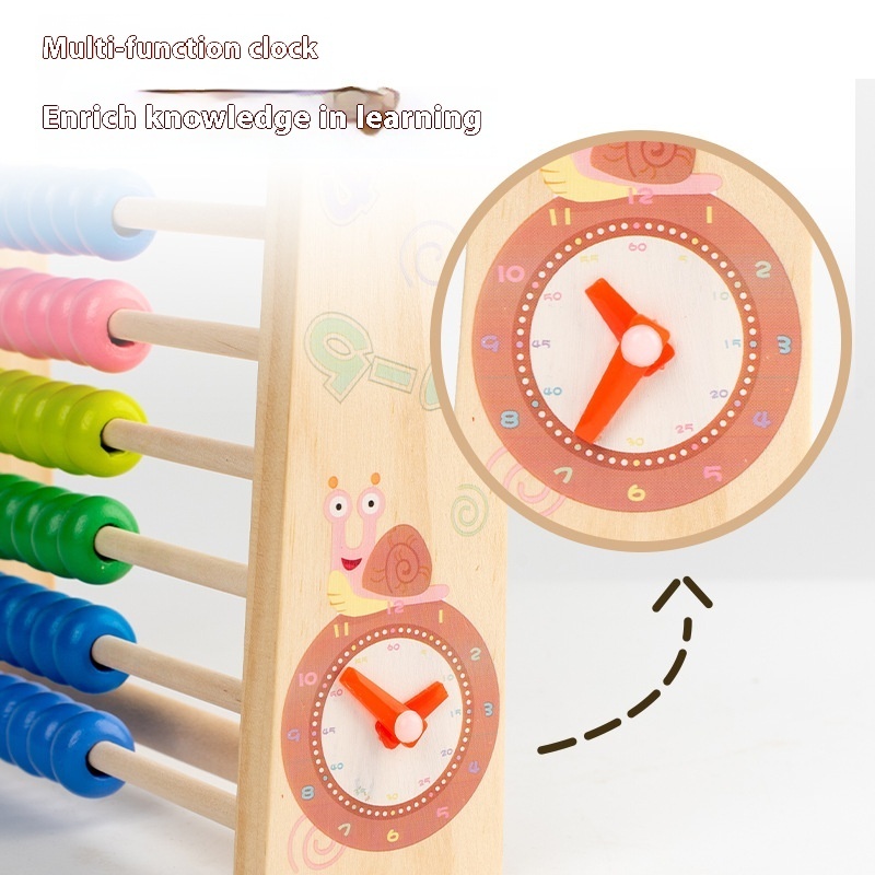 Wooden Ten Speed Multifunctional Arithmetic Educational Toy - Image 6