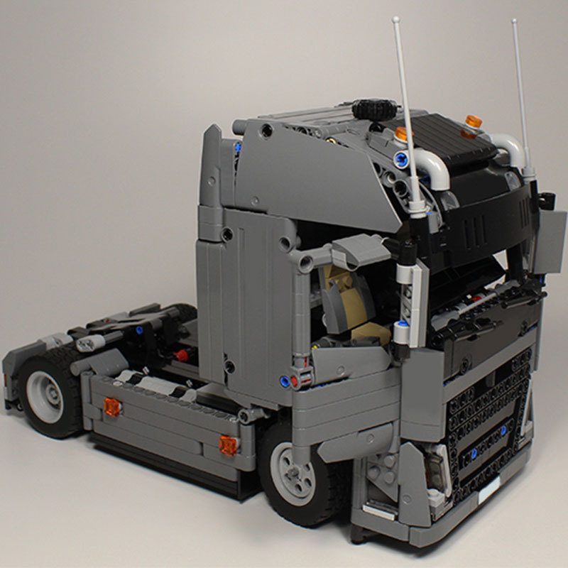 Truck Trailer Building Block Model Toy Set