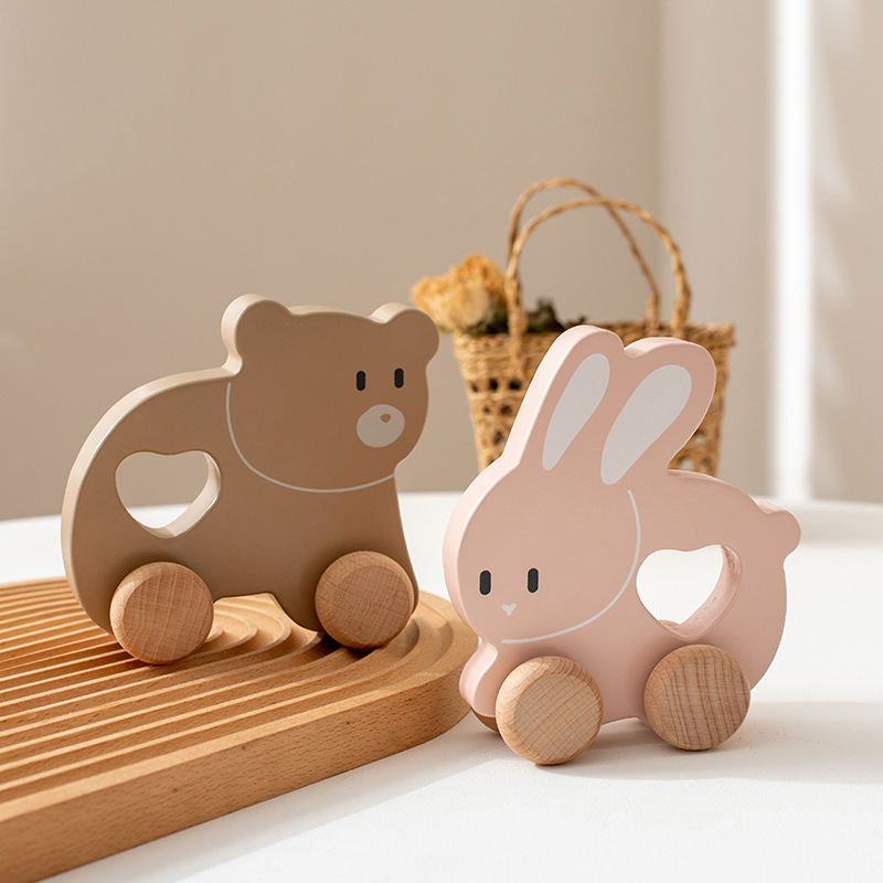 Children's Log Inertia Trolley Educational Toys - Image 8