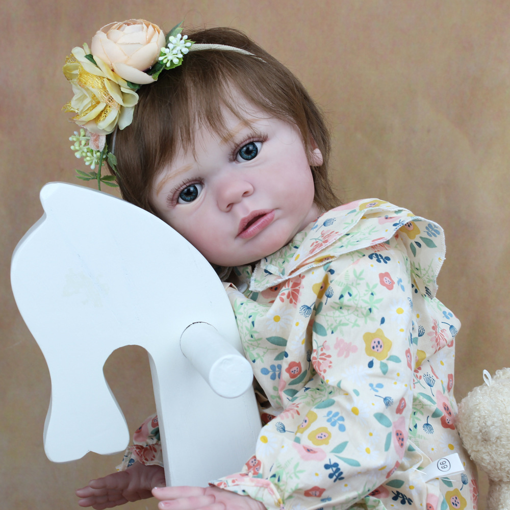 Reborn Baby Soft Rubber Cloth Body Doll - Image 5