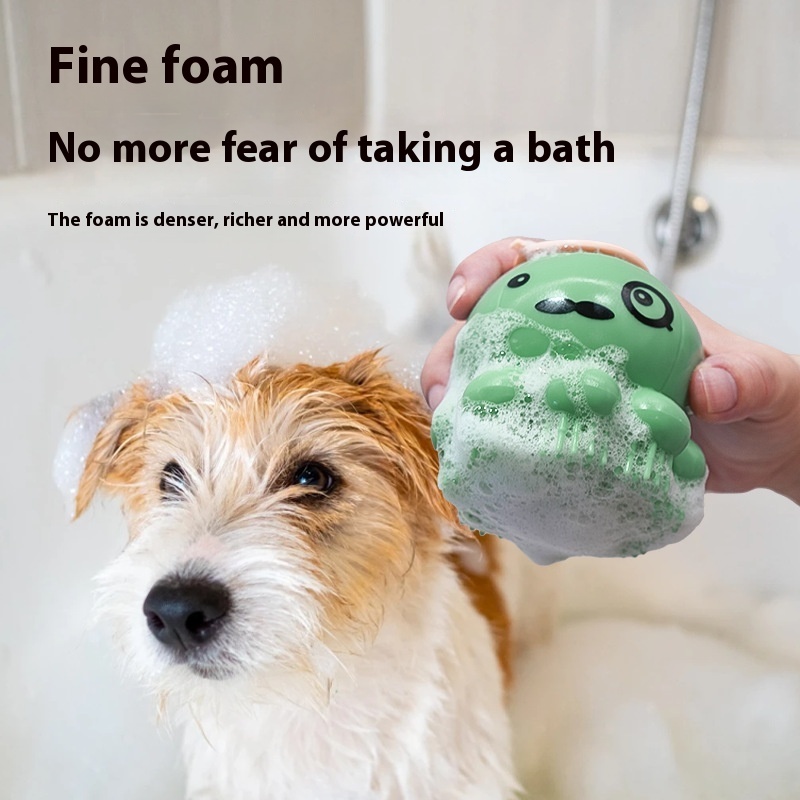 Pets Shower Brush Silicone Bath Massage Comb