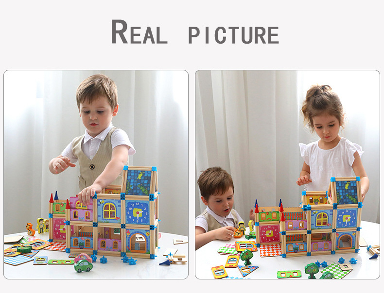 Children's wooden building blocks - Image 5