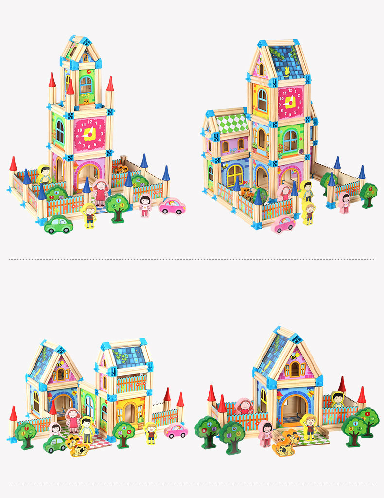 Children's wooden building blocks - Image 7