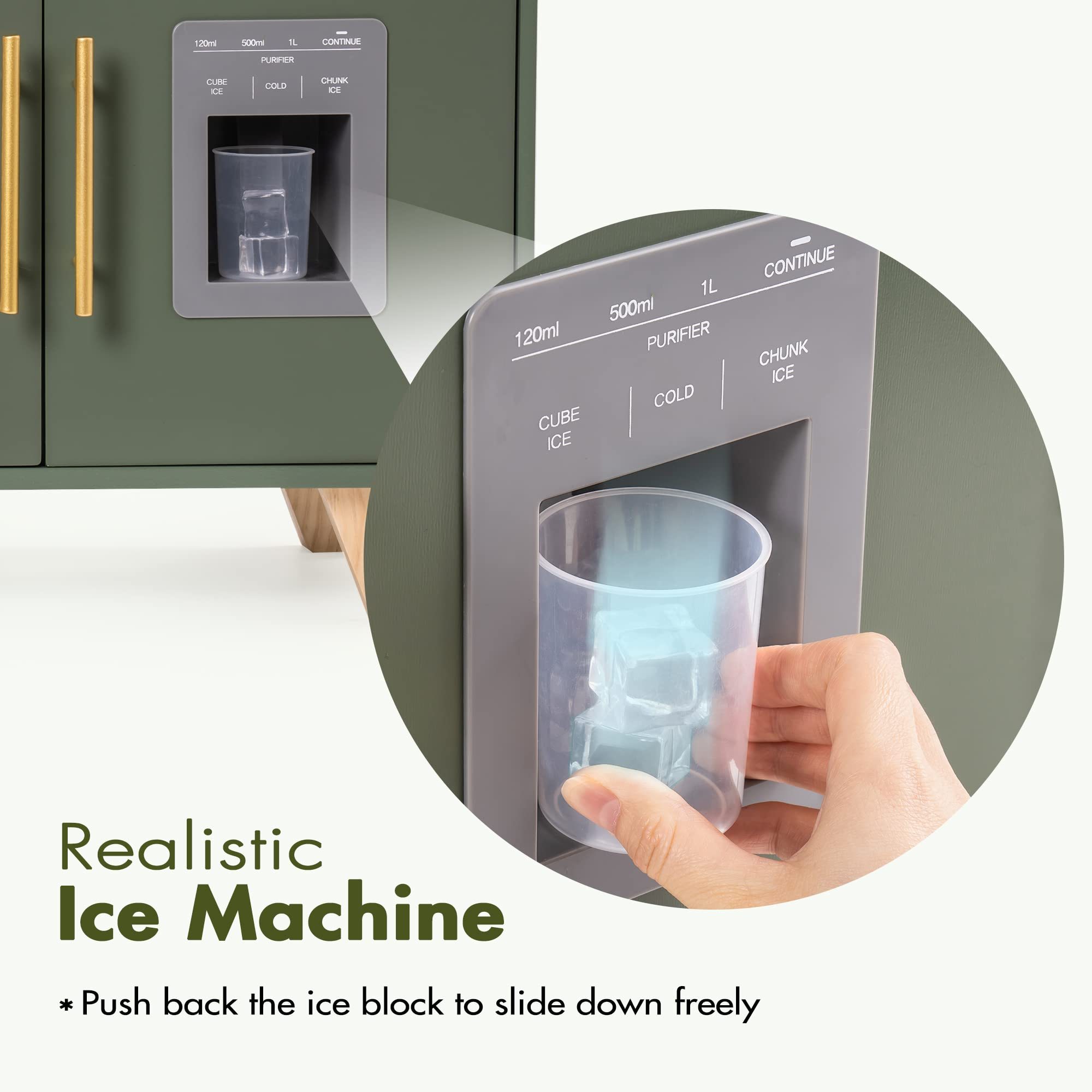 ROBUD Green Wooden Kitchen Toy Set - Image 3