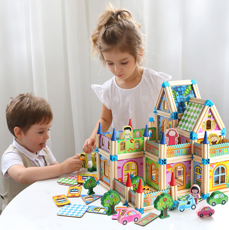 Children's wooden building blocks - Image 2