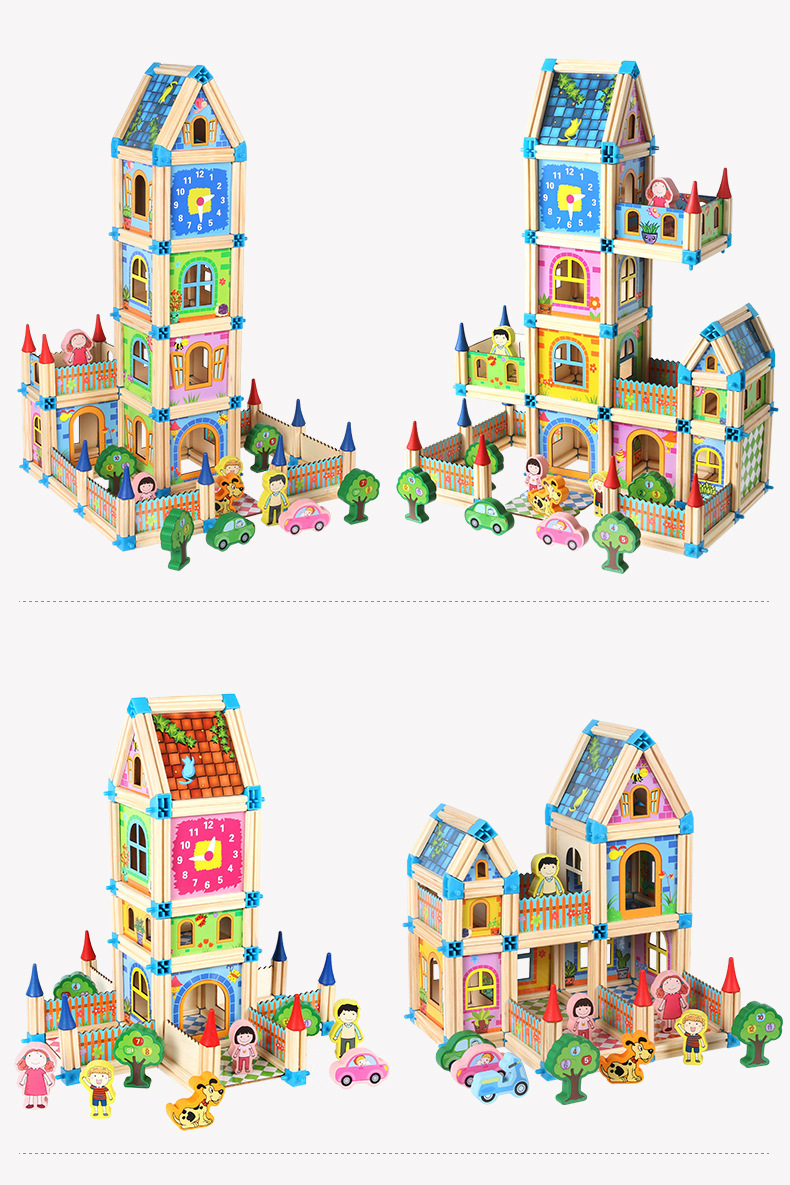 Children's wooden building blocks - Image 9