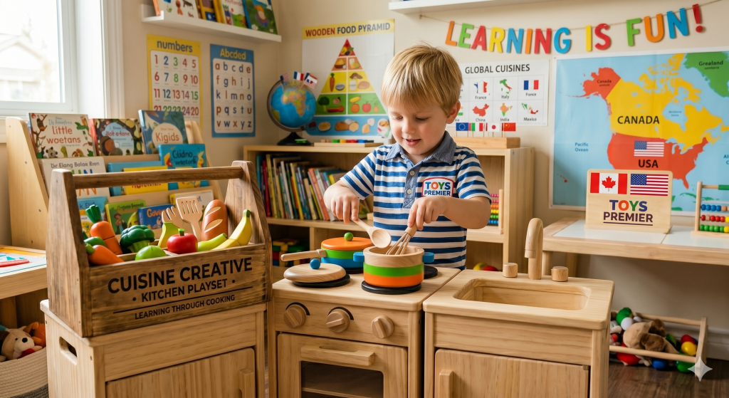 Kitchen Wooden Playset