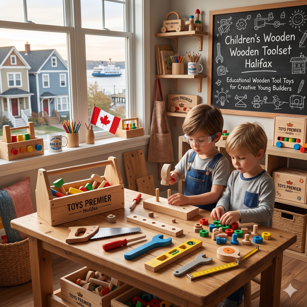 Children's Wooden Toolset Halifax, Educational Wooden Tool Toys for Creative Young Builders